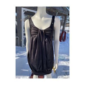 Miss Sixty Collection Black Babydoll Dress Knot Front Sleeveless Sz S